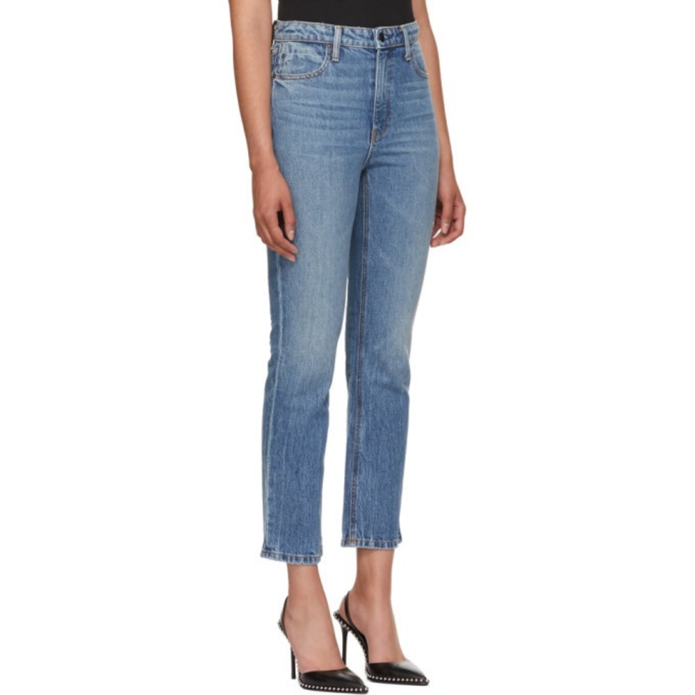 Denim x Alexander Wang Cult cropped straight leg jeans